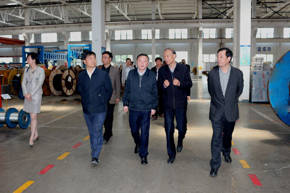 4月23日，常州市科教城党工委书记徐鲜丽一行来JDB电子电缆参观