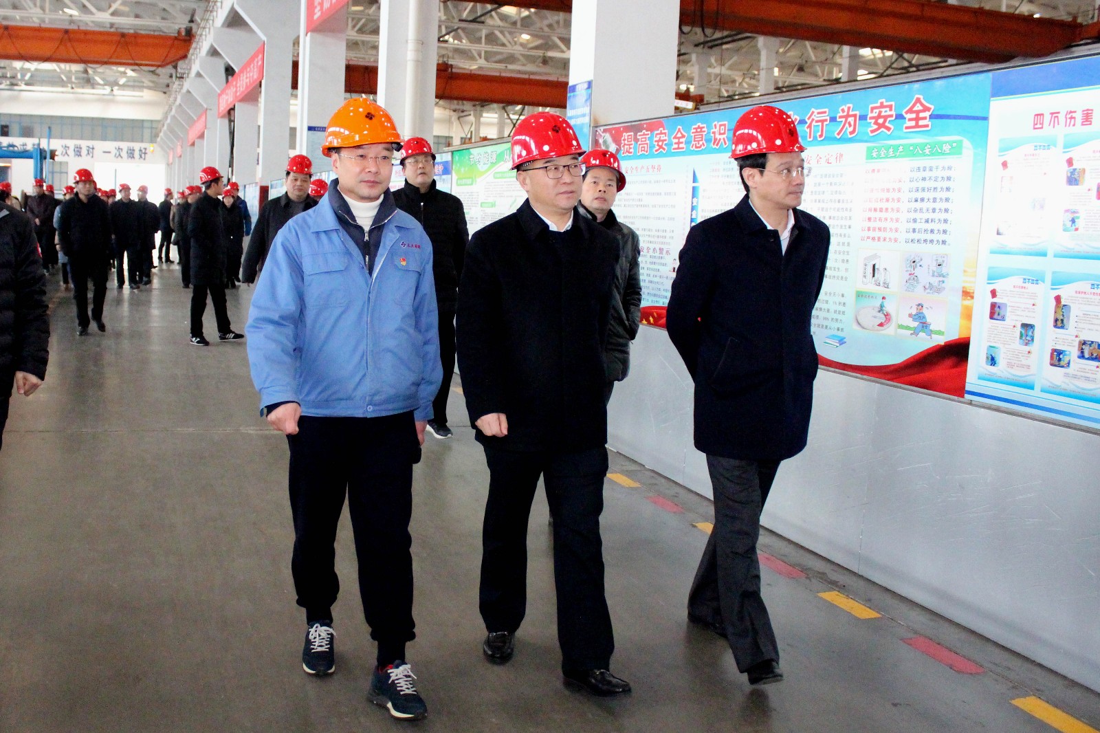 2019年1月16日，郎溪县党政代表团一行来JDB电子电缆参观互换